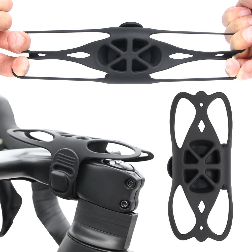 Silicone Bike Phone Mount Bicycle Smartphone Holder Anti Slip Cell Phone Handlebar Mount for Bicycle Motorcycle Scooter