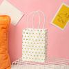 12 White and Gold Foil Gift Bags with Handles, Party Gift Bags, Birthday Bags, Wedding Bags, Christmas Gift Bags