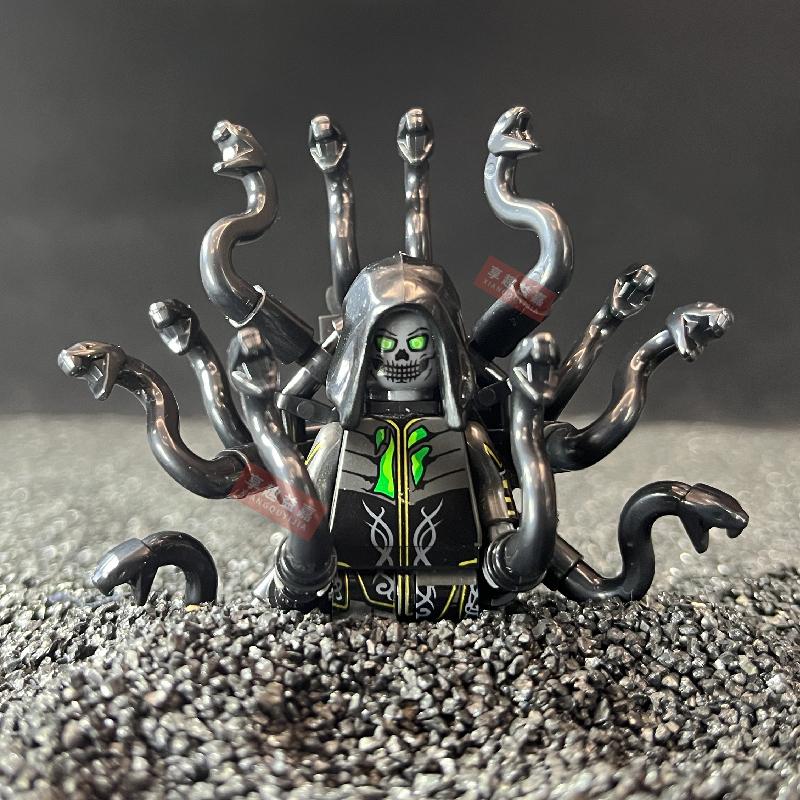 Ny Halloween Skrekkfilm Skjelett Helt Byggeklosser Modell Klosser mini Actionleketøysfigurer Leketøy gave til barn