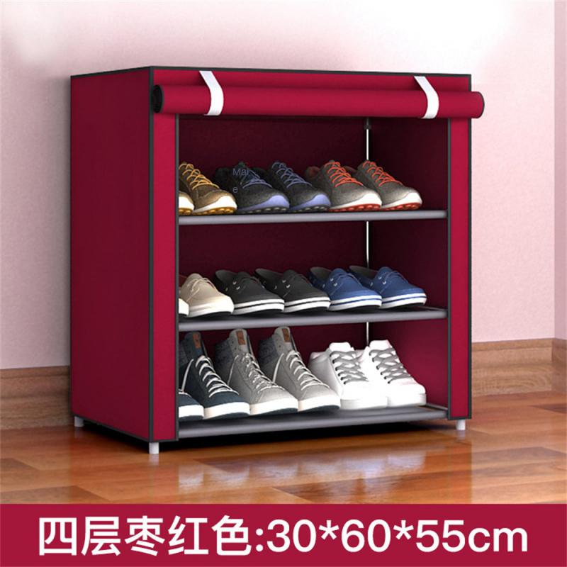 Storage Cabinet Economical Roller Shutter Door Assembly Household Shoe Cabinet Bedroom Shoe Cabinet Multilayered