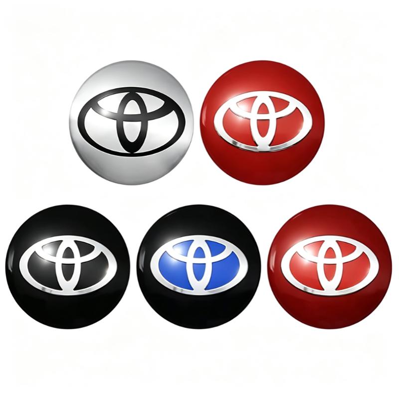 4pcs 56mm Car Wheel Hub Center Stickers Decal Emblem For Toyota Hilux Aygo Yaris Ractis Corolla Camry CHR Auris Tacoma Accessory
