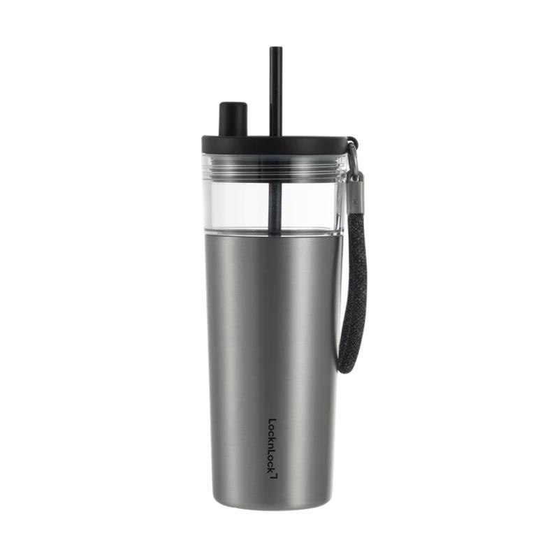 LocknLock Tea Separation Insulated Straw Bottle