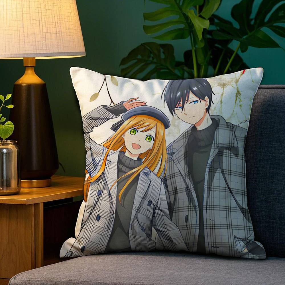 Můj milostný příběh s Yamada-kunem na Lv999 Povlak na polštář Pohovka Obývací pokoj Ložnice Oboustranný tisk Polštář Povlak na polštář pro zdřímnutí