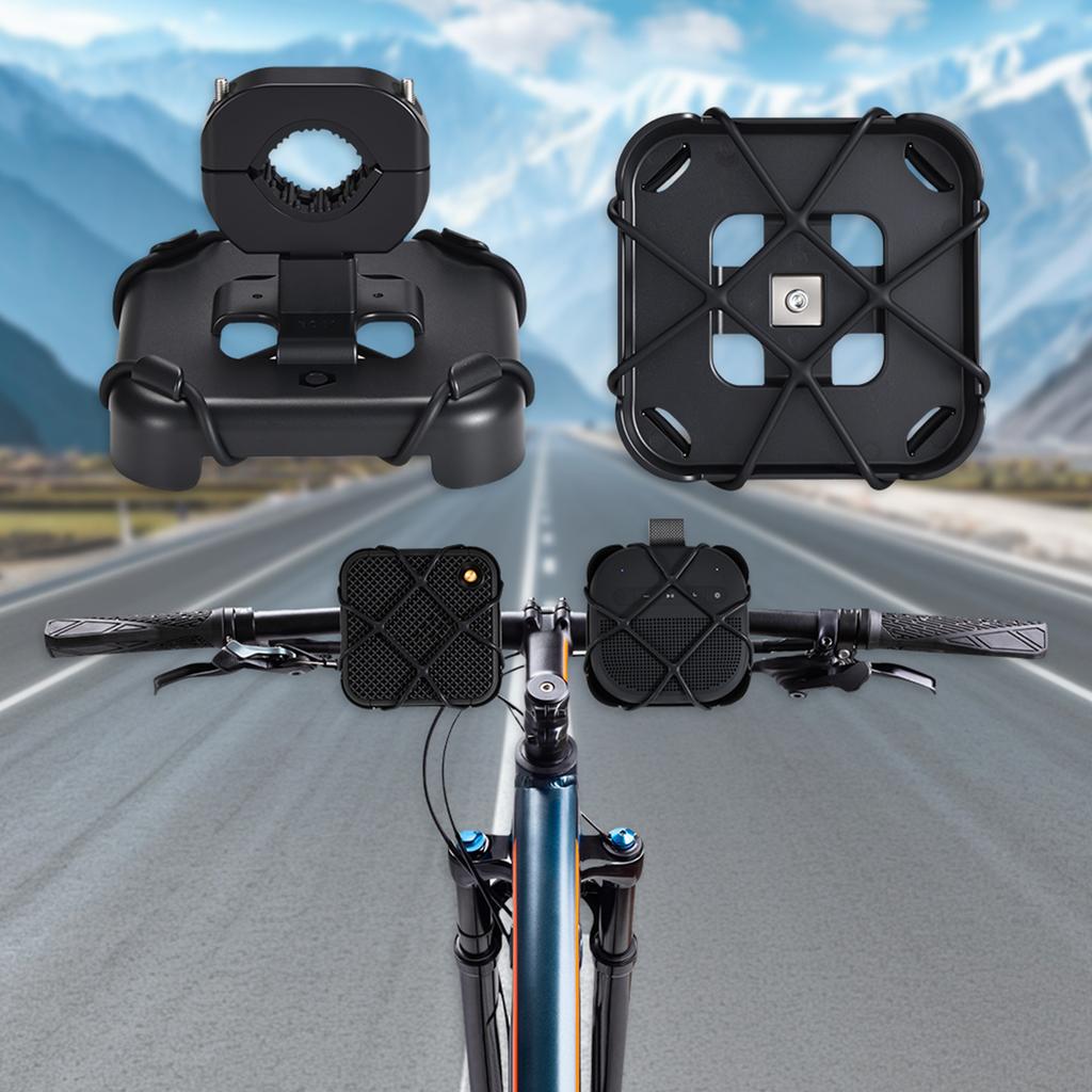 Fahrradlenker-Montagehalterung für Bose SoundLink Micro 2 Fahrrad Motorrad Halterung mit elastischem Silikon-Gitter