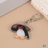 Pinguin Roztomilý Kreslený Akrylový Přívěsek na Klíče Kawaii Hračka Přívěsek na Batoh Školní Tašku Zábavný Kroužek na Klíče Dárek