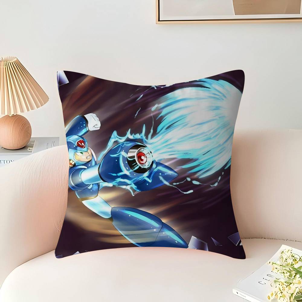 Game Megaman Personalized Pillow Cover Kids Bedroom Wild Party Decor Pillowcase Kid Birthday Shower Gift