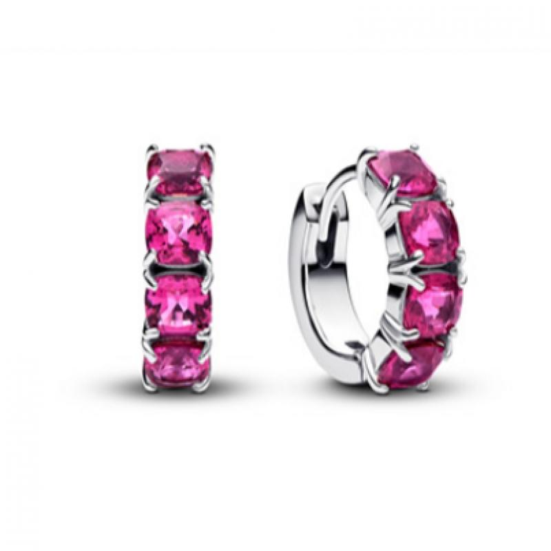 Pandora Pink Hoop Earrings 293851c02