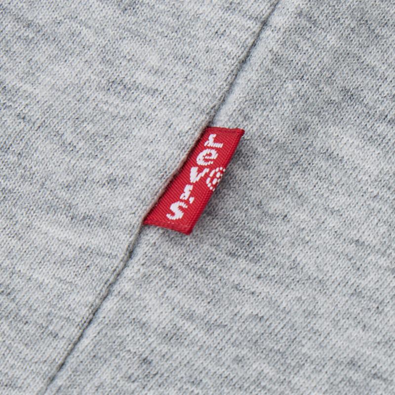Levis Buchstaben-Print Pullover Rundhals Kurzarm T-Shirt Herren T-Shirts Grau 16143-1345