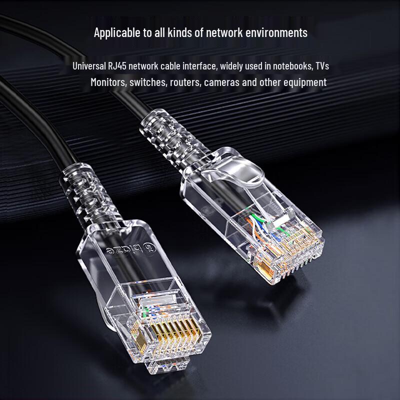BIAZE Cat6A 10 Gigabit Slim Ethernet Patch Cable