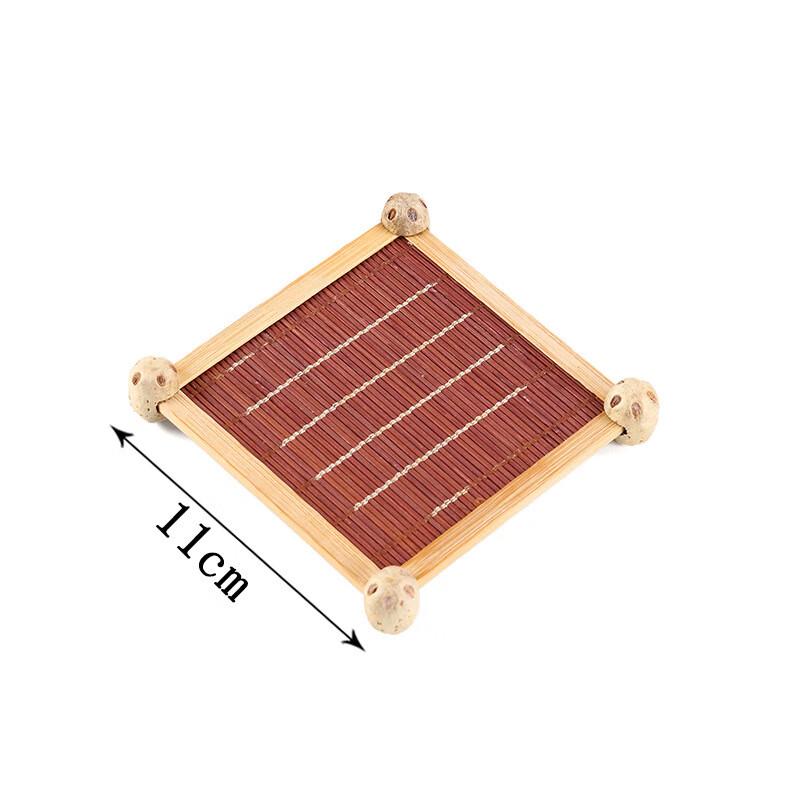 ZISIZ Bamboo Grid Tea Coaster & Heat Mat