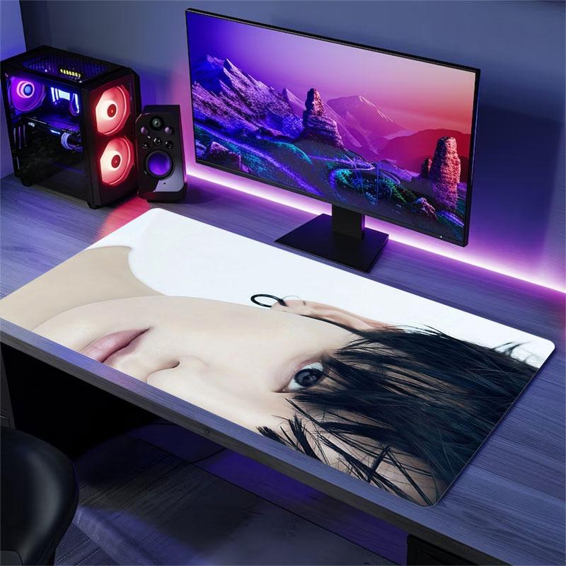 Cute Jungkook Mouse Pad, Large Gaming Desk Mat, Non-slip XXL Mousepad for Laptop & Tablet, Mini PC Playmat with Stitched Edges
