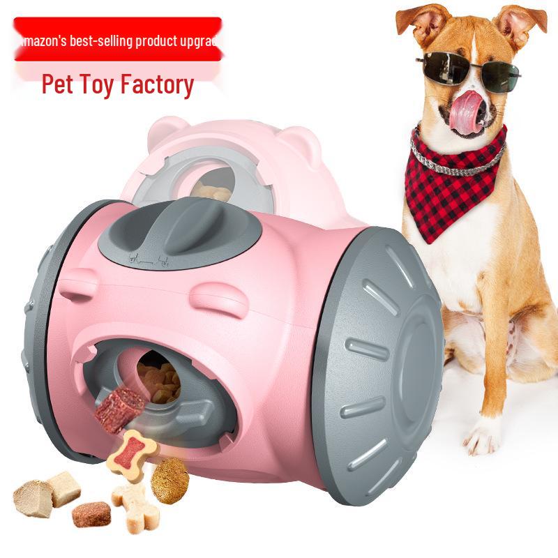 Dog Slow Feeder Treat Dispensing Wobble Toy