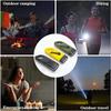 Solar Hand Crank Flashlight Rechargeable LED Emergency Light Outdoor Camping Power Supply Torch for Hiking Survival and Disaster Use