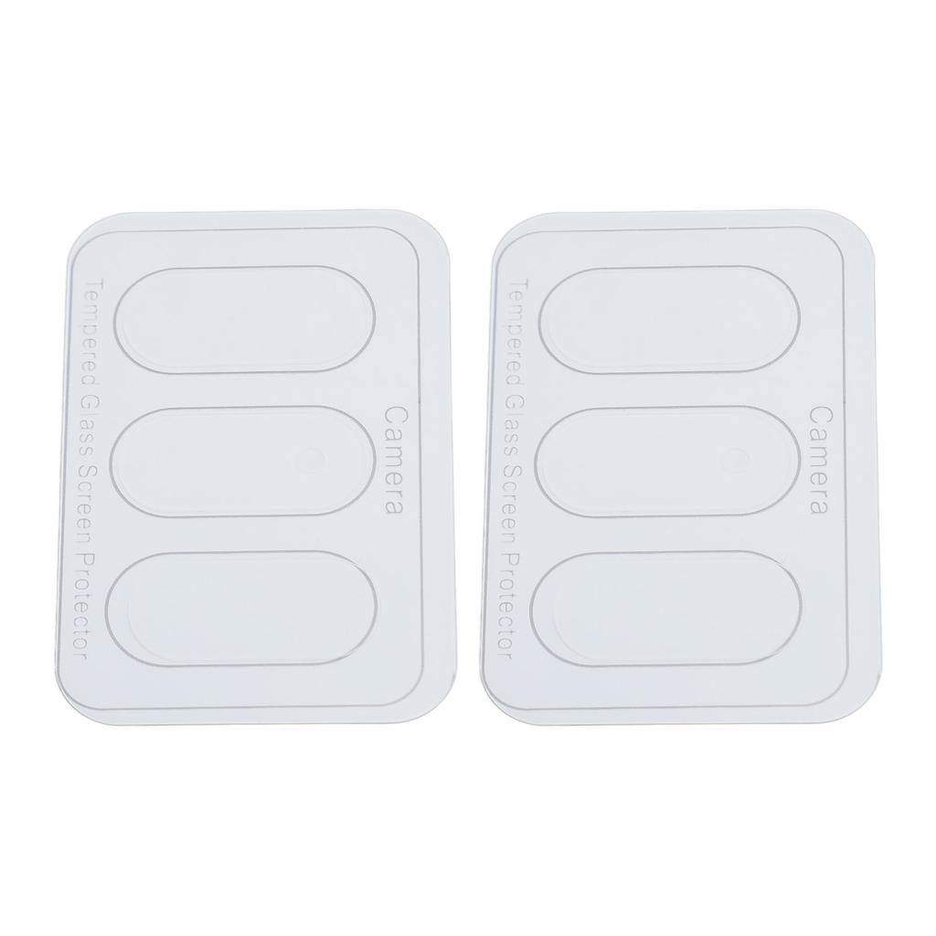 2 Set Tempered Glass Camera Lens Protective Film Anti Fingerprint Anti Scratch Camera Lens