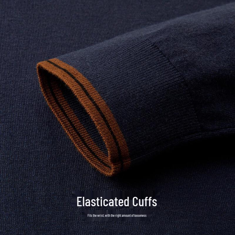 Men's Cashmere Mulberry Silk Blend Long-Sleeve Polo Shirt