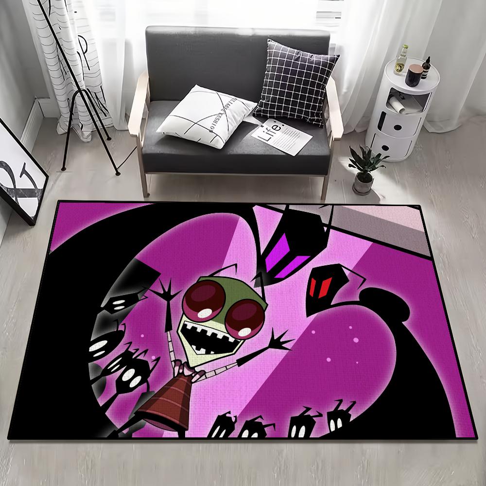 Tappetino d'ingresso Cartoon Invader Zim Benvenuto Ingresso Balcone Bagno Pavimento Tappeto Antiscivolo Tappeto Camera da Letto Decorazione Casa