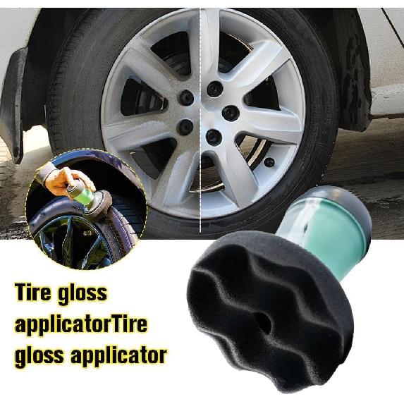 Tire Shine Applicator, Reusable Car & Truck Tire Dressing Applicator For No-Drip, Streak-Free Shine, Works With All Tire Shine & Gels Professional