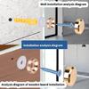 Set of 4 Gold Tone Brass Mirror Fasteners Practical Designs for Secure Mounting in Residential and Business Space