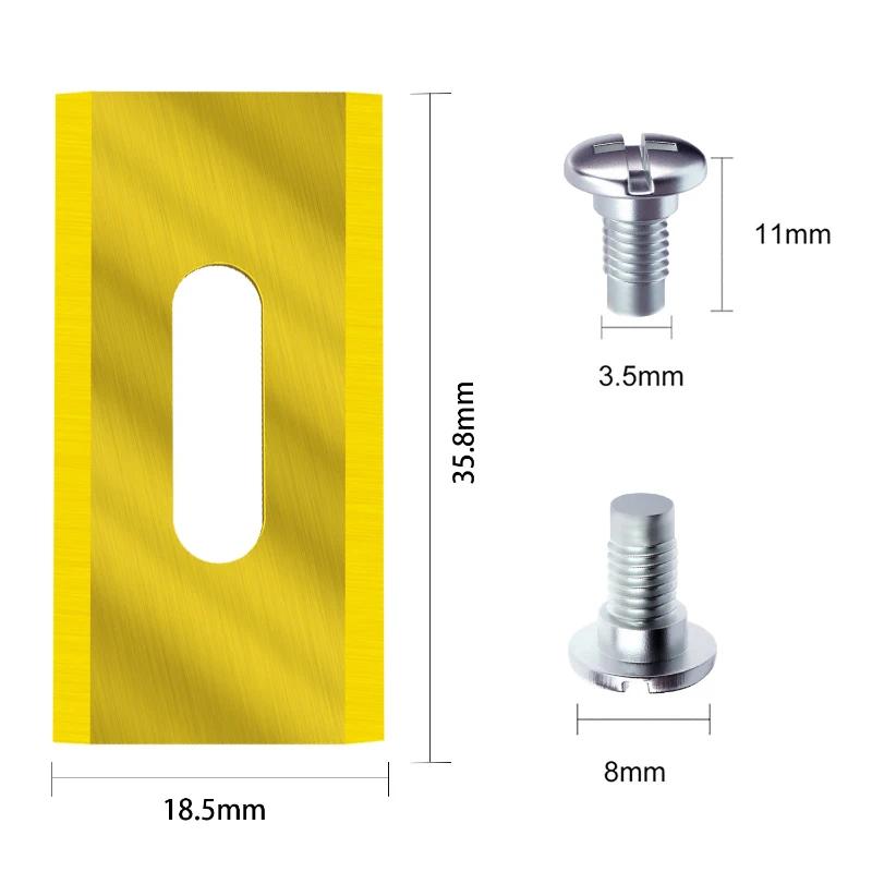35.8*18.5*0.65mm 30pcs Trimmer Blade Lawn Mower Grass Replacement Piece for Husqvarna Automower/Garden Robotic Lawnmower Tools L