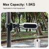 Camera Mounts Clamp Mount Bicycle Handlebar Adapter Mount Aluminum Alloy 1.5kg Load Capacity with Dual 360 degrees