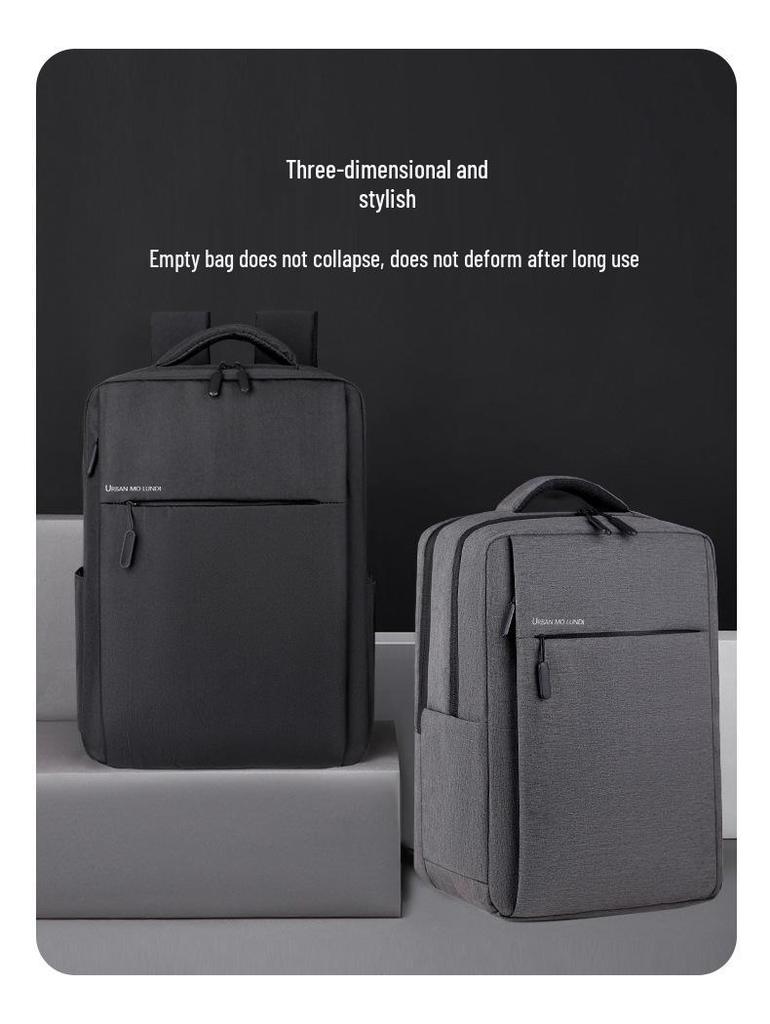 Business Travel 15.6" Laptop Backpack - Dual Shoulder, Large Capacity, Multifunctional, Simple Fashion School Bag