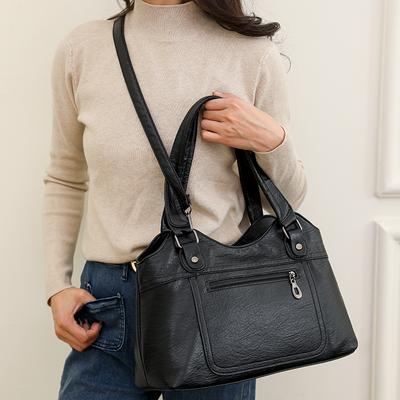 Luxus Handtaschen Damen Taschen Designer PU Leder Handtaschen Große Kapazität Tragetasche für Damen Vintage Henkeltasche Schultertaschen