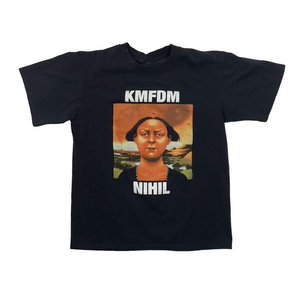 Новая Популярная KMFDM NIHIL I Get Closer Футболка Bea Tour Черная S-235XL LW84 Унисекс Футболка S