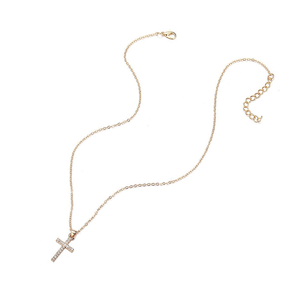 Versatile Cross Necklace Fashionable Personalized Diamond Necklace