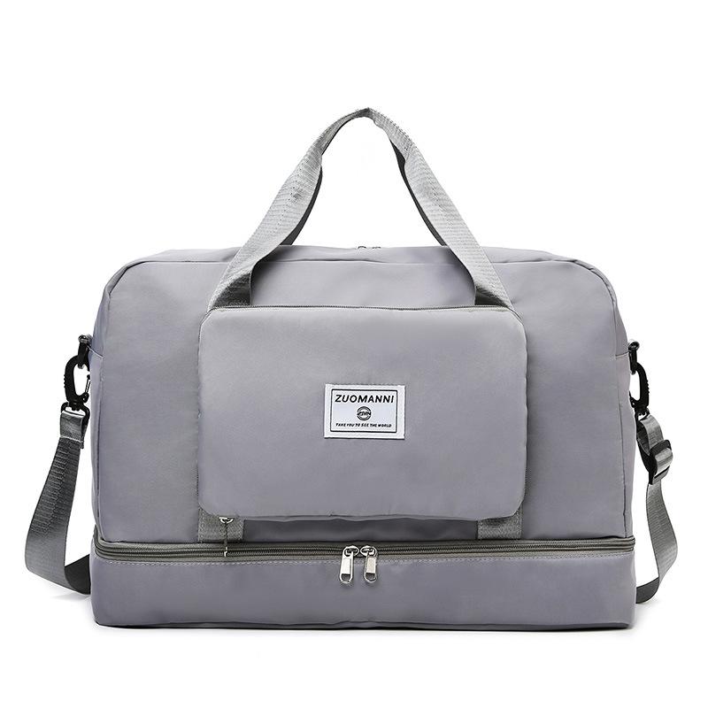 

Luggage Foldable Accommodation Maternity Storage Bag Wet and Dry Separation Fitness Swimming Short Business Trip Boarding Bag серый