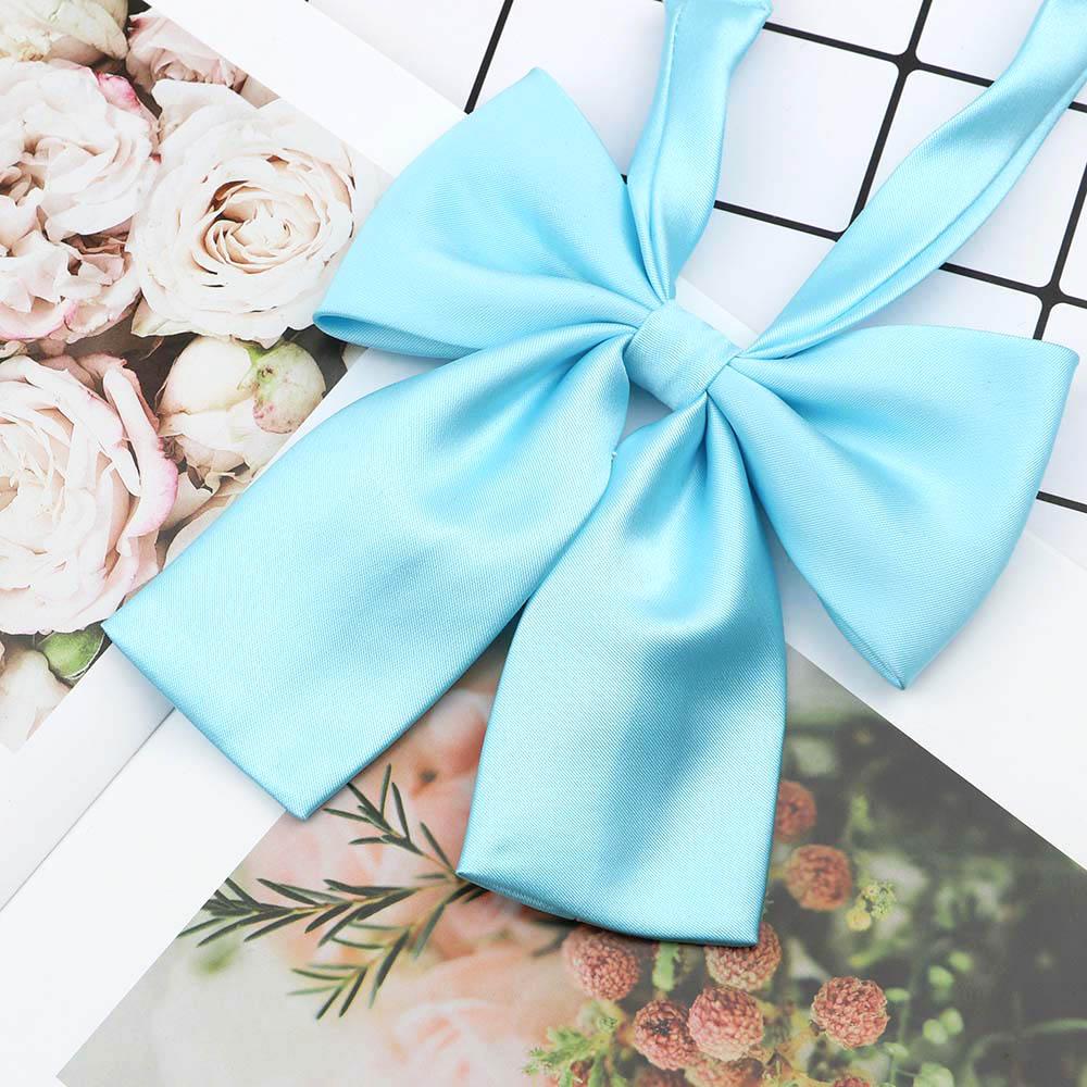 Perfect Match Colorful Women‘S Shirts Bowtie Ladies Girl School Wedding Party Bowknot Pink Bule Black Classic Butterfly Knot Suits Accessories