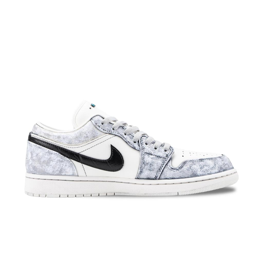 Jordan Air Jordan 1 Polaris' Tears Abrasion Resistant Abrasion Resistant Vintage Basketball Shoes Men's Gray IO2242-101(Team626-)