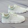 Fashion Women Sneakers Fashion White PU Leather Lace-Up Breathable Flat Jogging Shoes Zapatos De Mujer Female Outdoor Walking Trainers