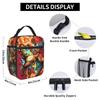Charizard Swirl Fire Manga Lunch Bag For Girl Boy  Print Office Lunch Box Leisure Portable Oxford Cooler Bag