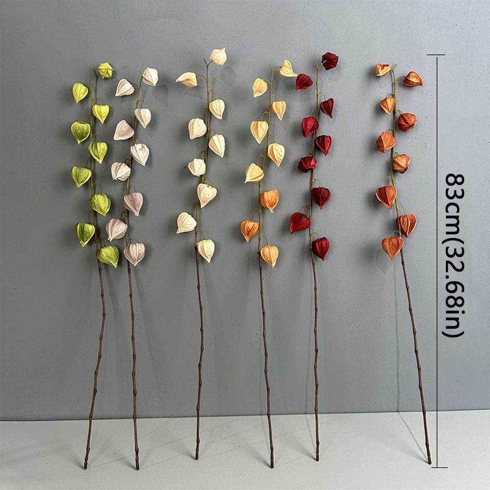 83cm Artificial Coco Pod Branches Real Touch Fake Plants Lantern Fruit Branch  Indoor Outdoor