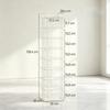 Shoe rack with 9 levels, storage for up to 9 pairs of shoes with top shelf and 2 hooks