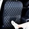 Easy Clean Car Seat Back Cover Waterproof Leather Kick Guard Easy Installation Full Protection Mat Cover
