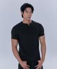 NINEZ Cotton Spandex Cut Henley Neck Muscle Fit T-Shirt (2 Colors)