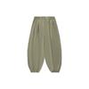 Li Ning X Jackie Chan Collaboration Solid Color Loose Fit Casual Pants Men Bottoms Olive-Green AKXU091-1