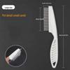 Stainless Steel Fine Tooth Comb for Small Pets - Anti-Drop Design