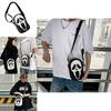 Borsa a Tracolla Teschio Fantasma alla Moda Piccola Borsa a Spalla in PU per Uomini e Donne