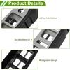 1 Pc Front Left Side No.22968506 Door Control Switch Panel Trim for Chevy Silverado 1500 2010-2013 Plastic Gray Black
