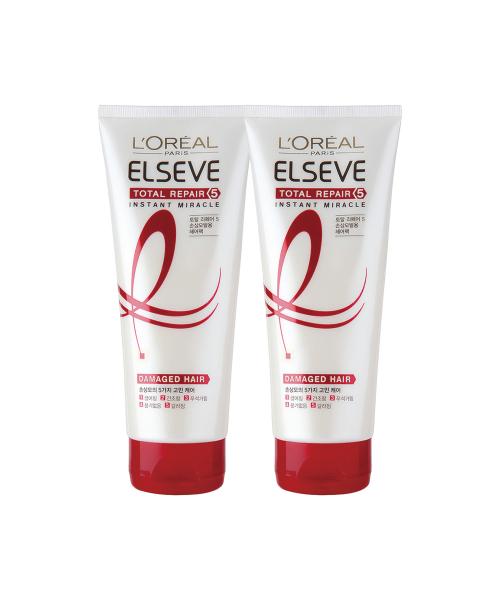 Lorealparis [2 упаковки] Total Repair 5 Мгновенная Чудо-Маска для Волос 170 мл none