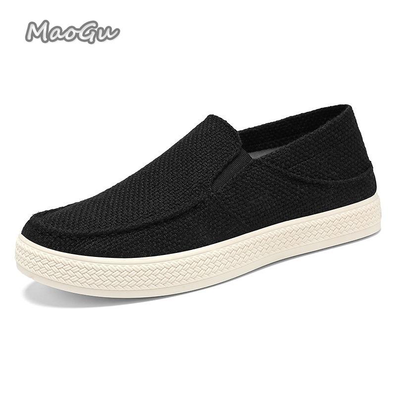 Fashion Men Slip-on Loafers Soft Sole Woven Shoes Casual Sneakers Breathable Mocasines De Hombre Size 39 44 Comfortable Shoes for Man