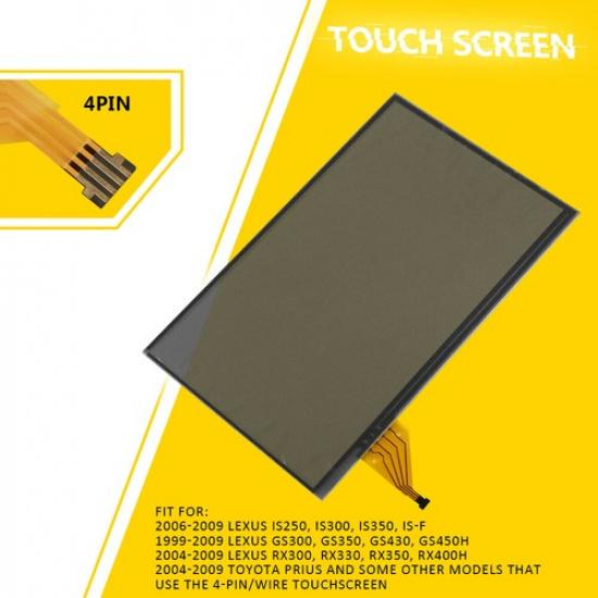 7-дюймовое сенсорное стекло Digitizer 4 контакта Для 1999-09 Lexus GS300 GS350 GS430 GS450H