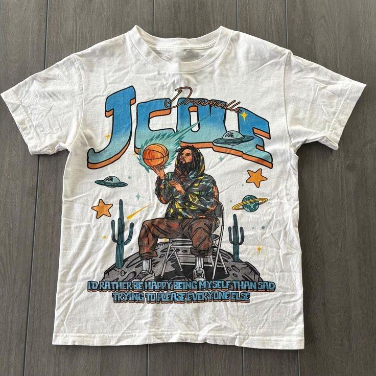Графическая футболка J Cole Dreamville Белая S-5XL SG238 Унисекс Футболка S