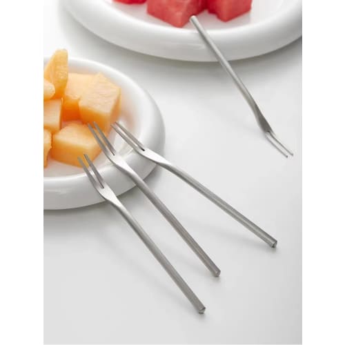 KXLCGYK Dessert Forks, Set of 5, 13cm Long, 18-8 Stainless Steel, Silver, for Japanese Sweets and Fruits