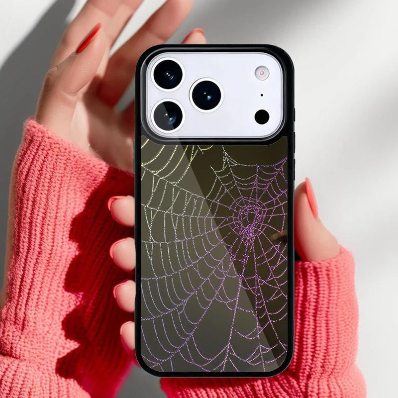 Spider Web Head Mask Phone Case for iPhone 17 Air 16e 15 14 13 Pro Max Back Cover for 12 11 Pro Coque