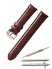 Calm Watch Vintage Genuine Leather Watch Replacement 18mm Replacement Instructions Included Dark Strap, Leather, Retro, Band, Strap, - 24mm, (20mm,