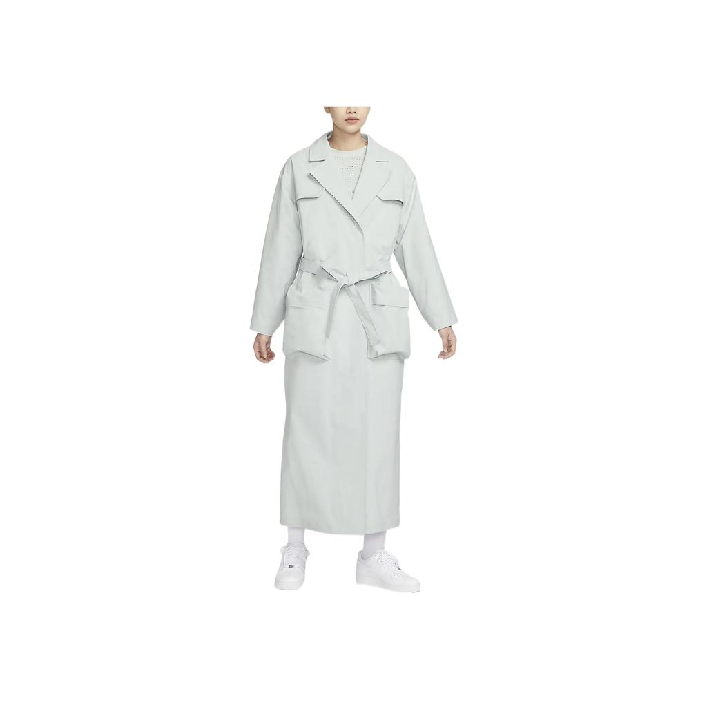 New Nike Trench Coats Women's Light Silver DV8231-034