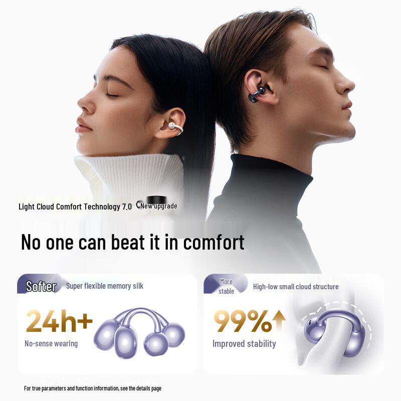 SANAG S7S Ultra Open-Ear Clip-On Sports Bluetooth Headphones with AI Translator